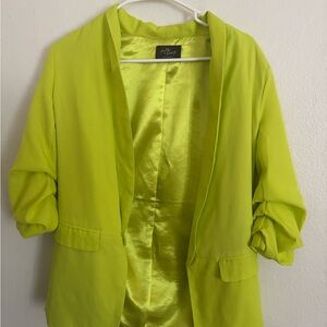 Forever 21 Neon Green Blazer
